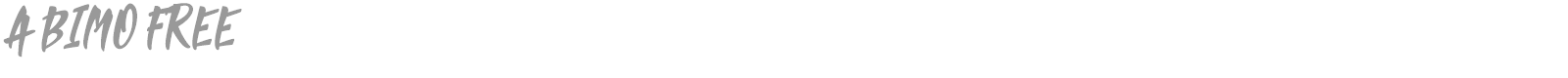 Abimo font preview